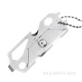 Llavero de bolsillo Multiherramienta de acero inoxidable Cuchillo EDC de titanio